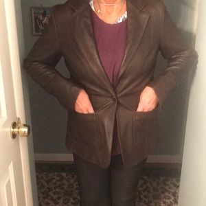 A Cole Haan Leather Blazer